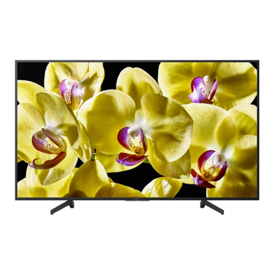 Sony BRAVIA XBR-75X800G Guía De Referencia
