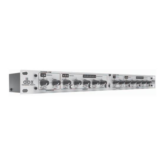 Harman dbx 266XS Manual De Instrucciones