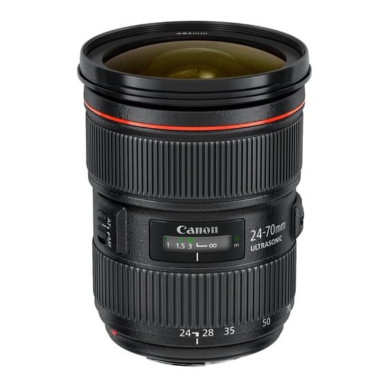 Canon EF24-70mm f/2.8L USM Manuales