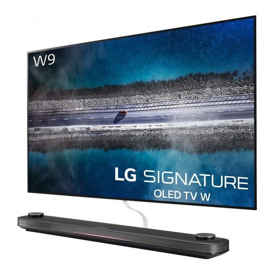 LG SIGNATURE OLED77W9 Serie Manual Del Usuario