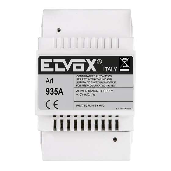 Elvox 935A Manuales