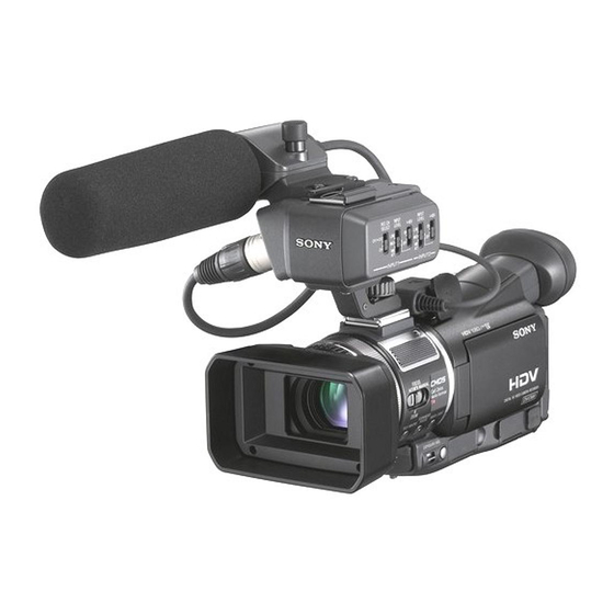 Sony HVR-A1E Manual De Instrucciones