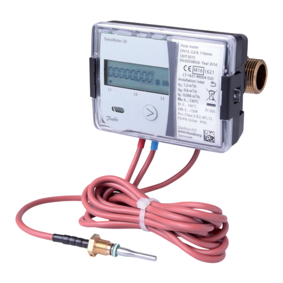 Danfoss SonoMeter 30 Guía De Instalación Y Del Usuario