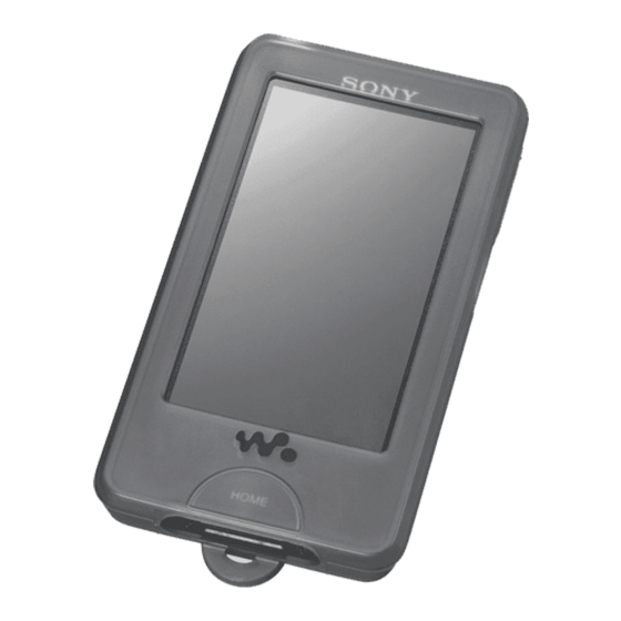 Sony Walkman CKM-NWX1000 Manual De Instrucciones