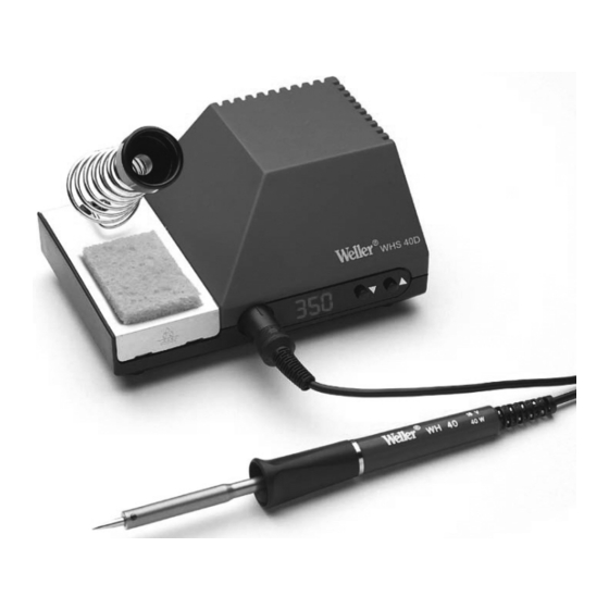 Weller WHS 40D Instrucciones Para El Manejo