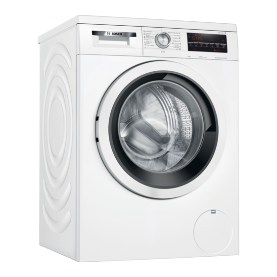 Bosch WUU28T60ES Instrucciones De Uso Y Montaje