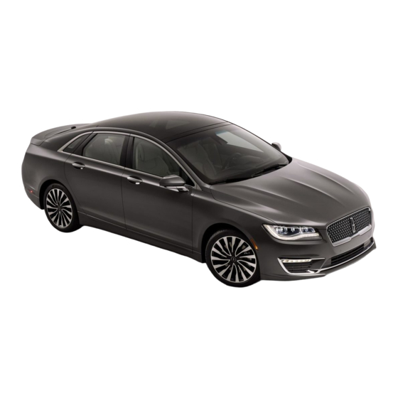 Lincoln MKZ 2017 Manual De Instrucciones