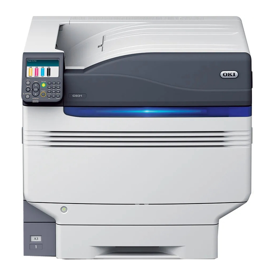 Oki C931 Manual De Usuario