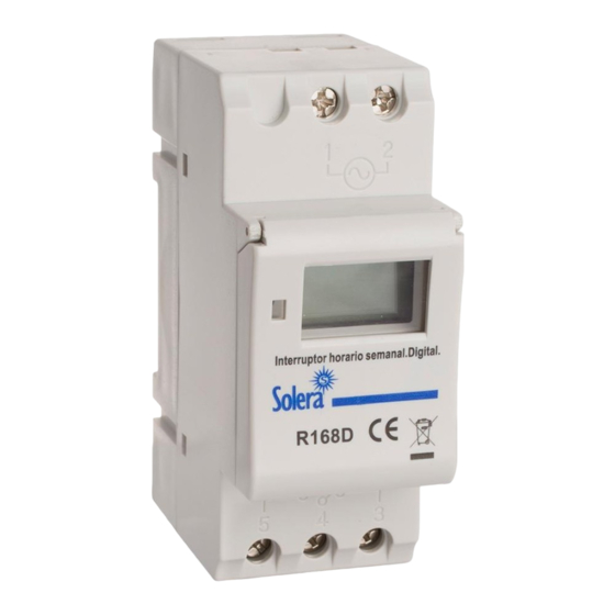 Solera R168D Instrucciones De Uso Y Seguridad