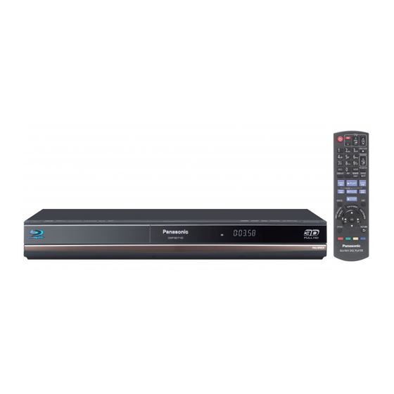 Panasonic DMP-BDT100 Instrucciones De Funcionamiento