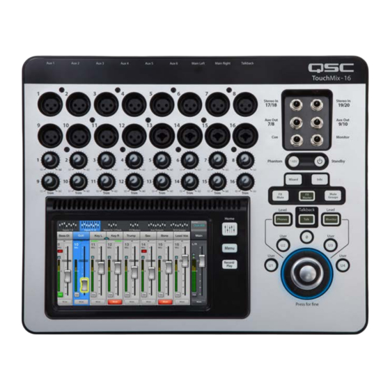 QSC TouchMix Serie Guia De Aplicaciones