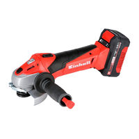 EINHELL TE-AG 18/115 Li Kit Manual De Instrucciones Original