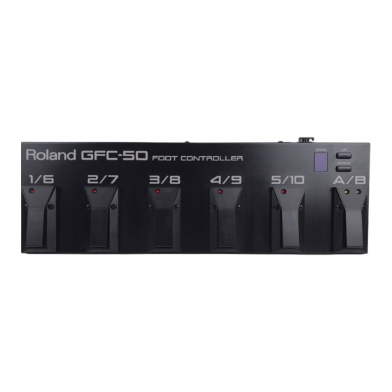 Roland GFC-50 Manual Del Usuario
