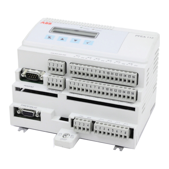 ABB PFEA 113 Manual De Usuario