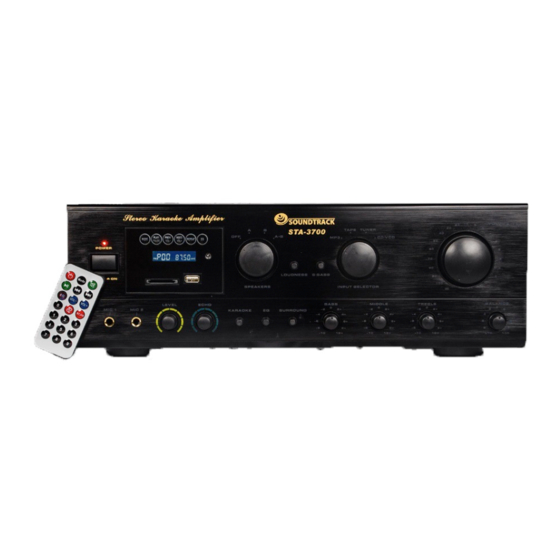 Soundtrack pro-audio STA-3700 Instructivo