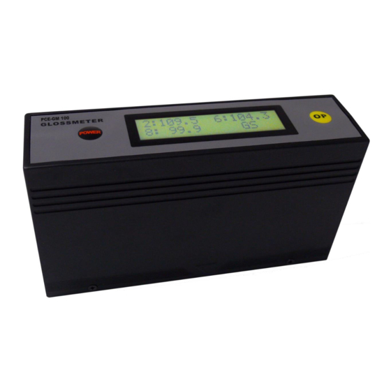 PCE Instruments PCE-GM 100 Instrucciones De Uso
