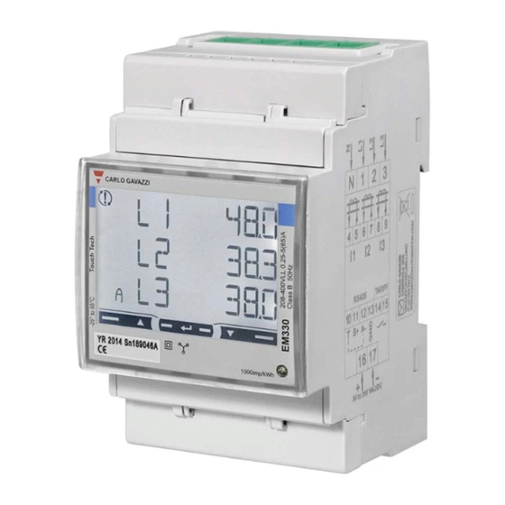 CARLO GAVAZZI EM330 Instrucciones De Instalacion Y Uso
