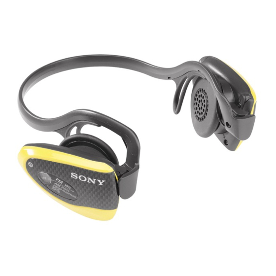 Sony WALKMAN SRF-H5 Manual De Instrucciones