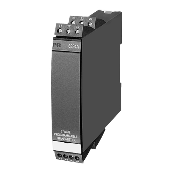 PR electronics PRETRANS 6334 Instrucciones De Seguridad