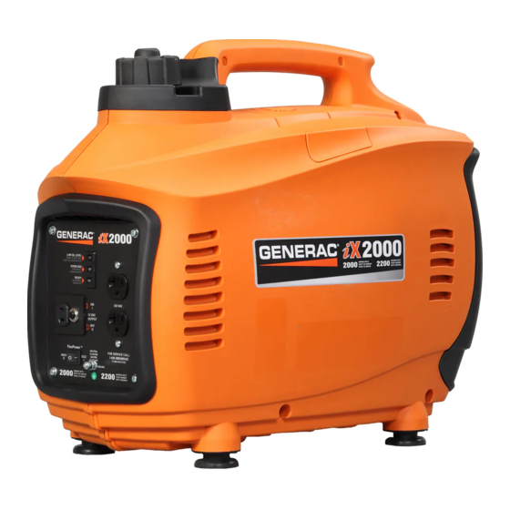 Generac iX 2000 El Manual Del Propietario