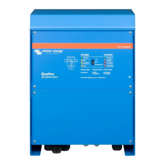 Victron energy Quattro 12/5000/220-100/100 Manual
