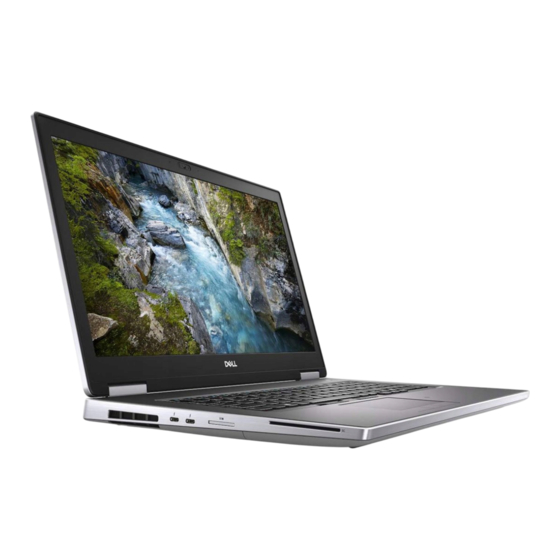 Dell Precision 7740 Guía De Configuración Y Especificaciones