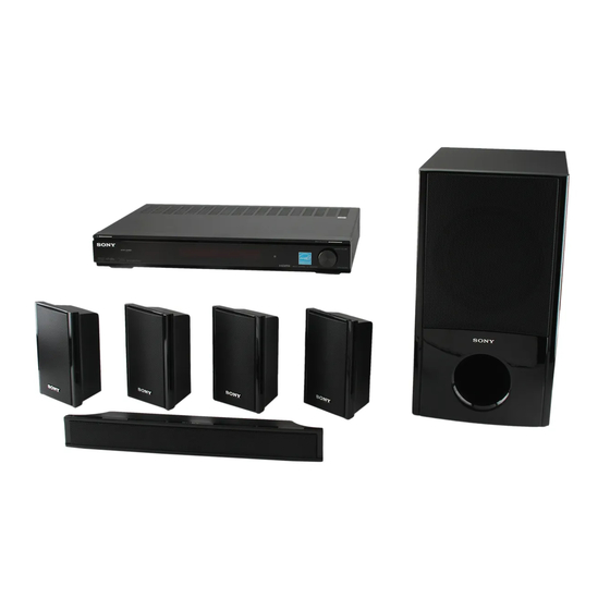 Sony HT-SF360 Manual De Instrucciones
