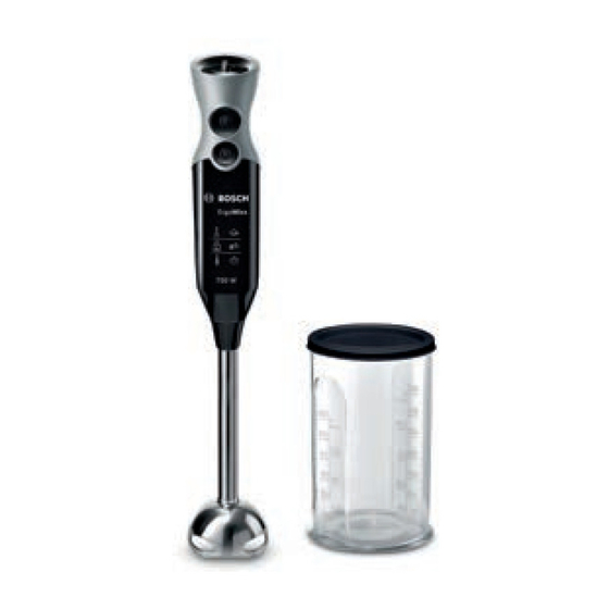 Bosch ErgoMixx MSM66 Serie Instrucciones De Uso