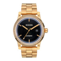 Nixon ANALOG AUTOMATIC Manual Del Usuario