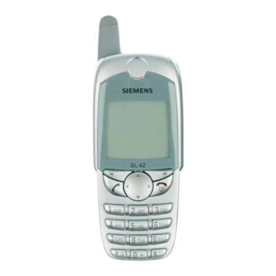 Siemens SL42 Manual De Instrucciones