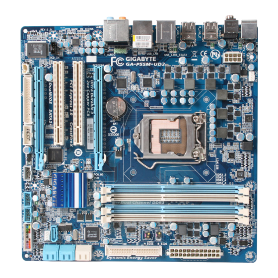 Gigabyte GA-P55M-UD2 Manual De Usuario
