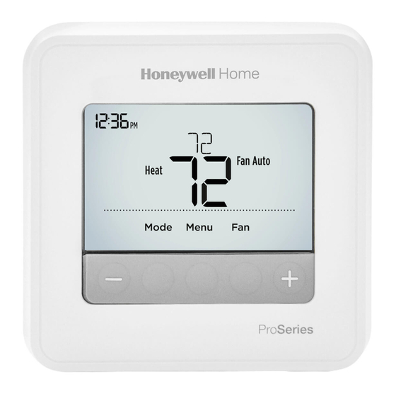 Honeywell Home T2 Pro THECC11060MX Guia Del Usuario