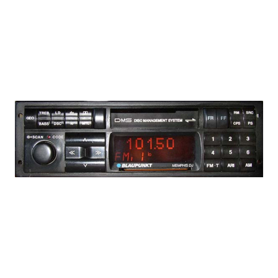 Blaupunkt Memphis DJ Instrucciones De Manejo