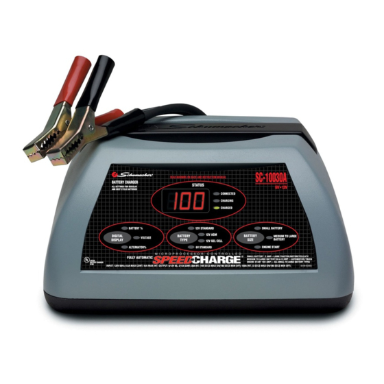 Schumacher Electric SPEEDCHARGE SC-10030A Manuales