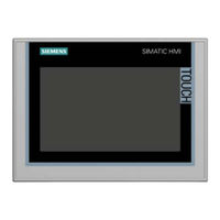 Siemens SIMATIC HMI TP1200 Comfort Instrucciones De Servicio