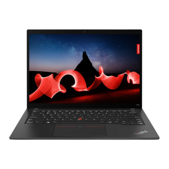 Lenovo ThinkPad T14s Gen 4 Guia Del Usuario