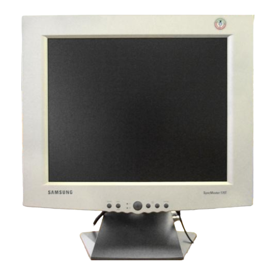Samsung SyncMaster 170T Instrucciones De Usuario