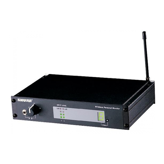 Shure P4T Guia Del Usuario