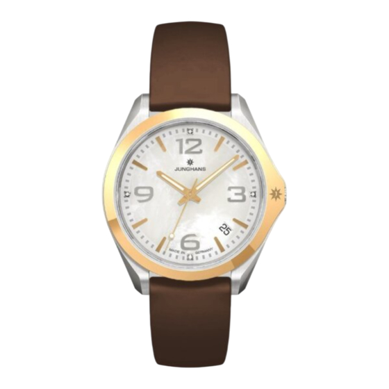 Junghans J645.81 Manual Del Usuario