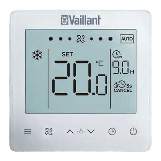 Vaillant Control VA 2-WC D Instrucciones De Funcionamiento