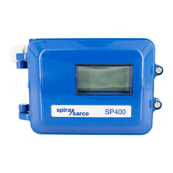 Spirax Sarco SP400 Instrucciones De Instalación Y Mantenimiento