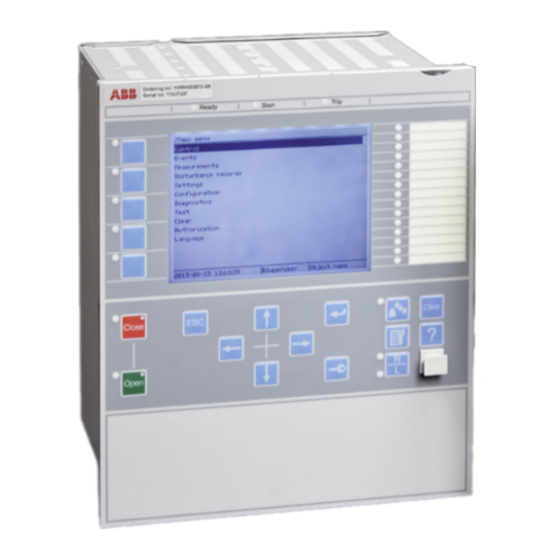 ABB Relion 670 Serie Guía De Producto