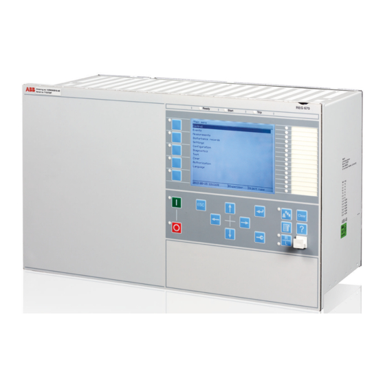 ABB Relion 670 Serie Manual De Puesta En Servicio