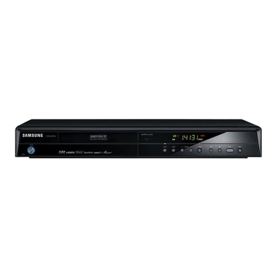 Samsung DVD-HR757 Manual De Instrucciones