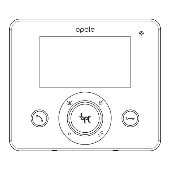 Bpt OPALE WIDE Manual Para El Instalador