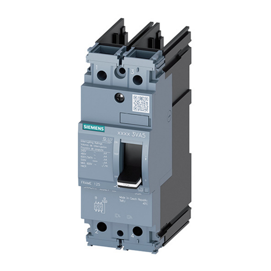 Siemens 3VA51-ED1 Serie Instructivo