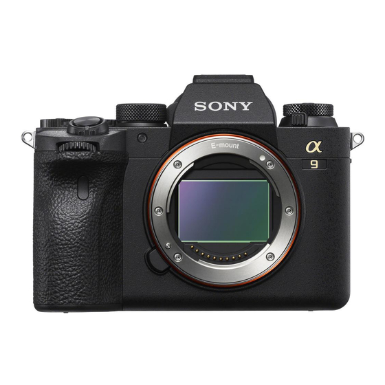 Sony A9 II Manual De Instrucciones