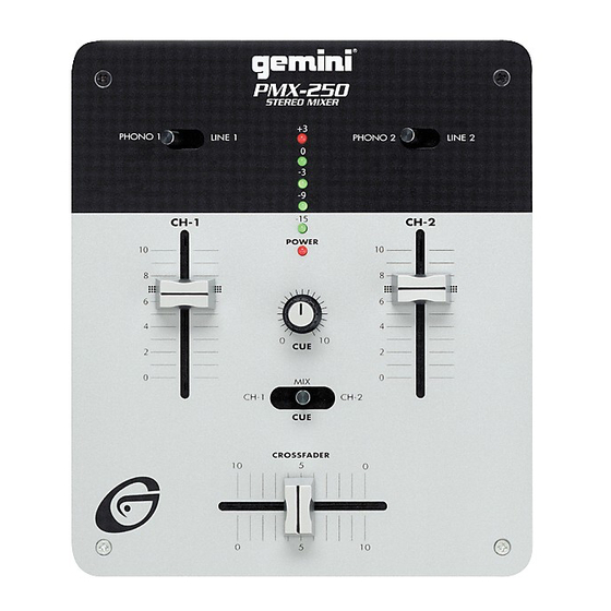 Gemini PMX 250 Manual De Funcionamiento