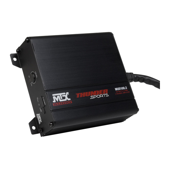 MTX Audio MUD100.2 El Manual Del Propietario