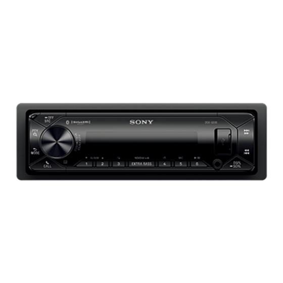 Sony DSX-GS80 Manual De Instrucciones